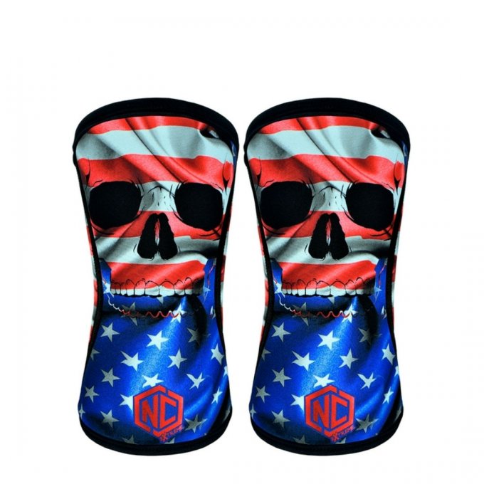 Joelheira 7mm caveira USA NC