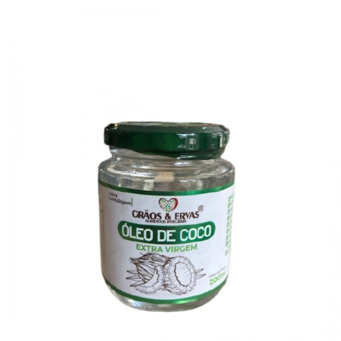 Óleo de Coco Extra Virgem - Grãos&Ervas 