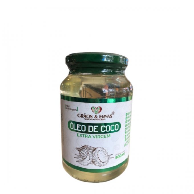 Óleo de Coco Extra Virgem - Grãos&Ervas 