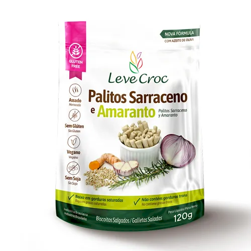 Palitos Sarraceno e Amaranto - Leve Croc