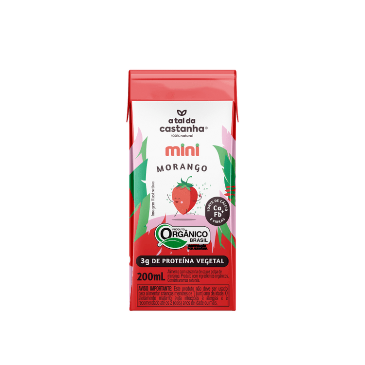 Bebida Vegetal Mini Morango - A Tal da Castanha