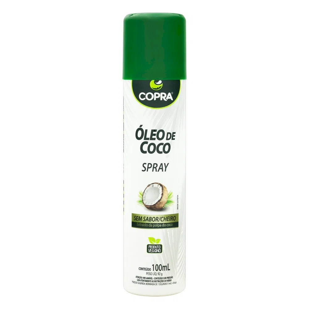 Óleo de Coco Spray s/ Sabor e Cheiro - Copra