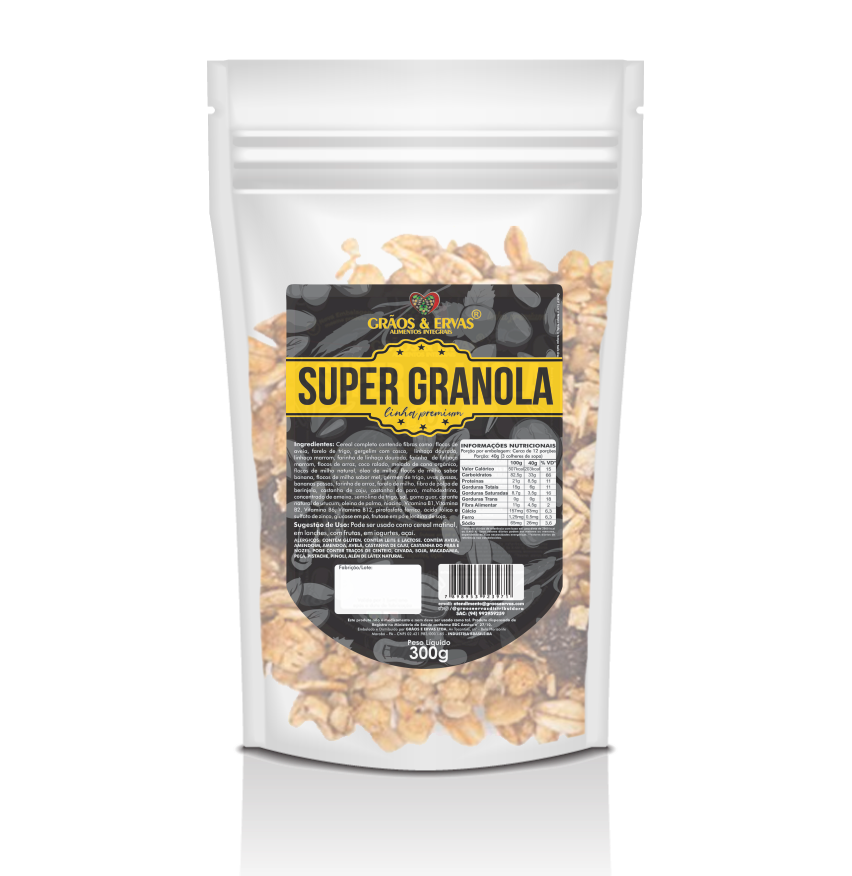 Super Granola 40 Ingredientes - Grãos&Ervas