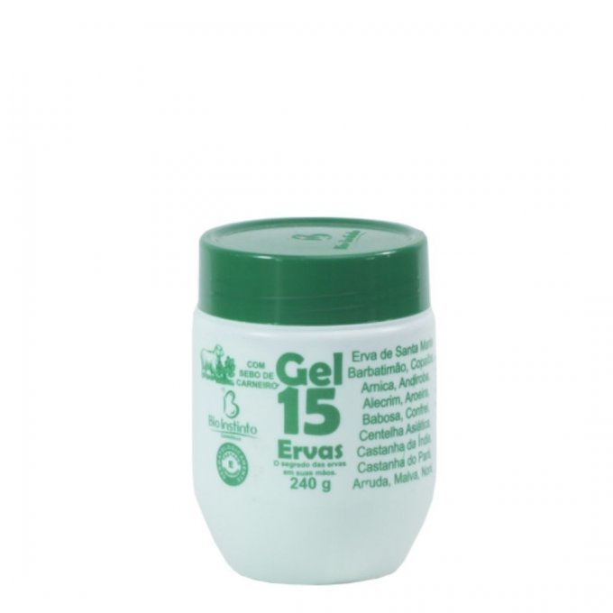 Gel massageador 15 ervas - Bio instinto