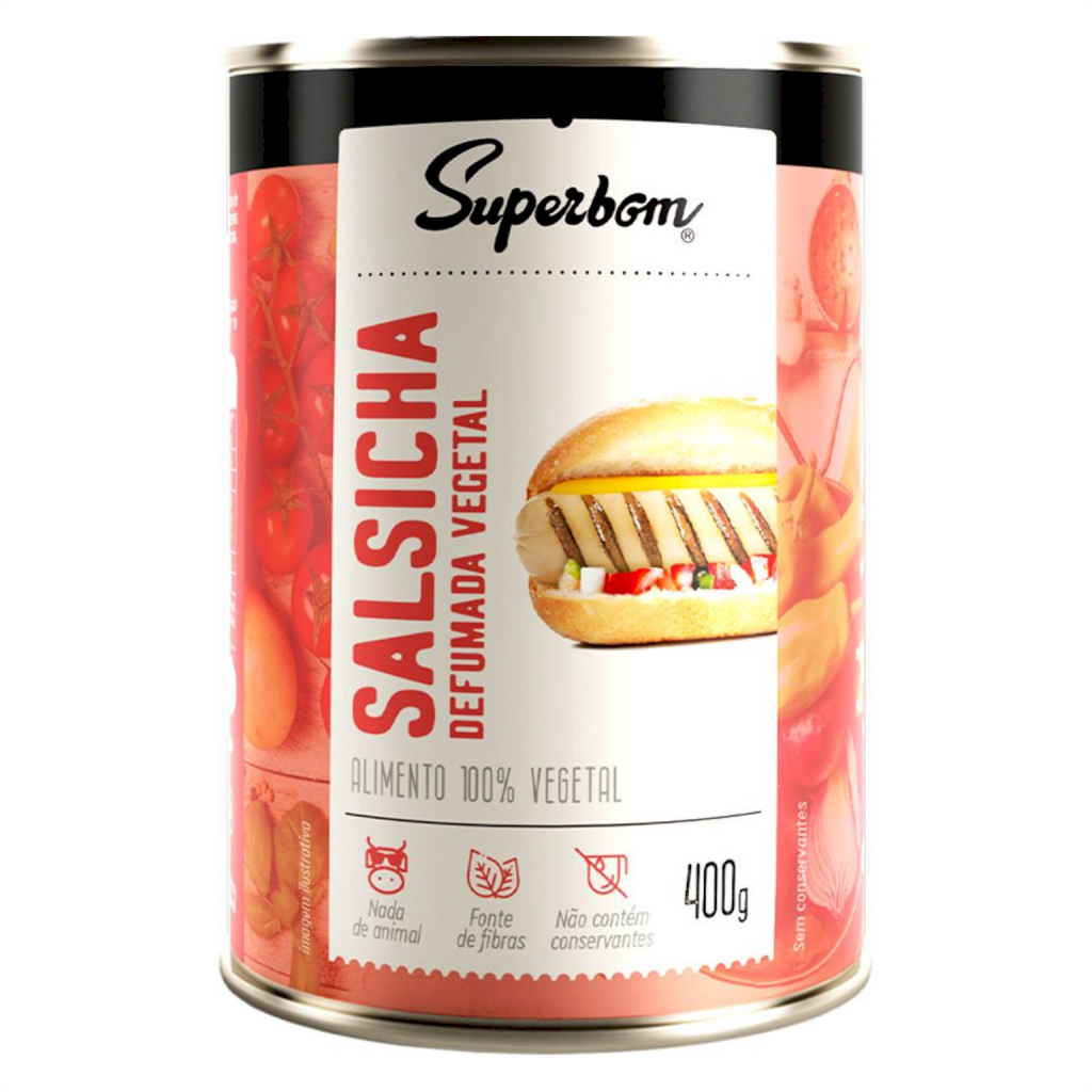 Salsicha Defumada Vegetal - Superbom 