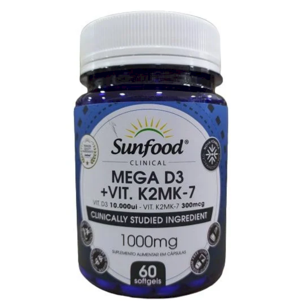 Mega D3 + K2 MK7 - Sunfood