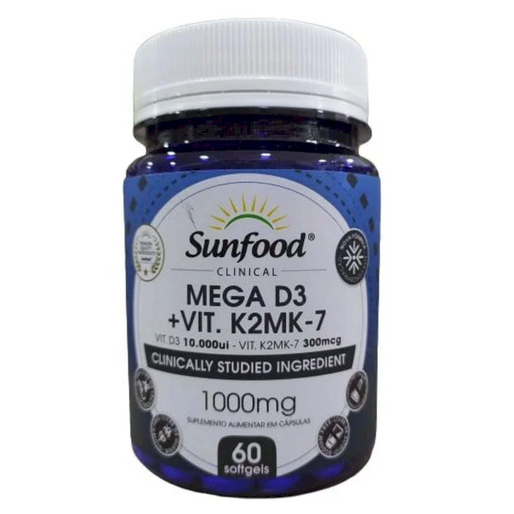 Mega D3 + K2 MK7 - Sunfood