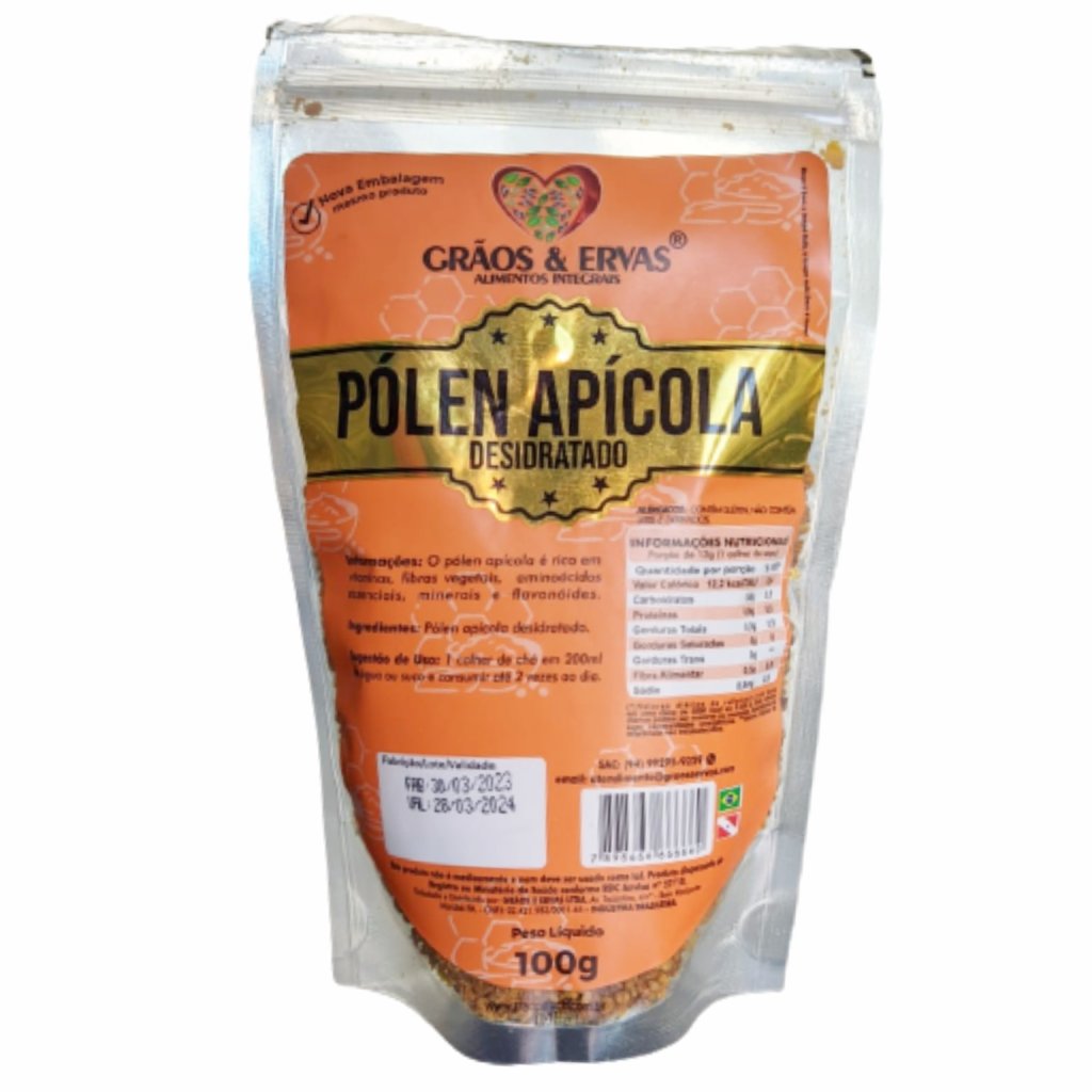 Pólen Apícola Desidratado - Grãos&Ervas