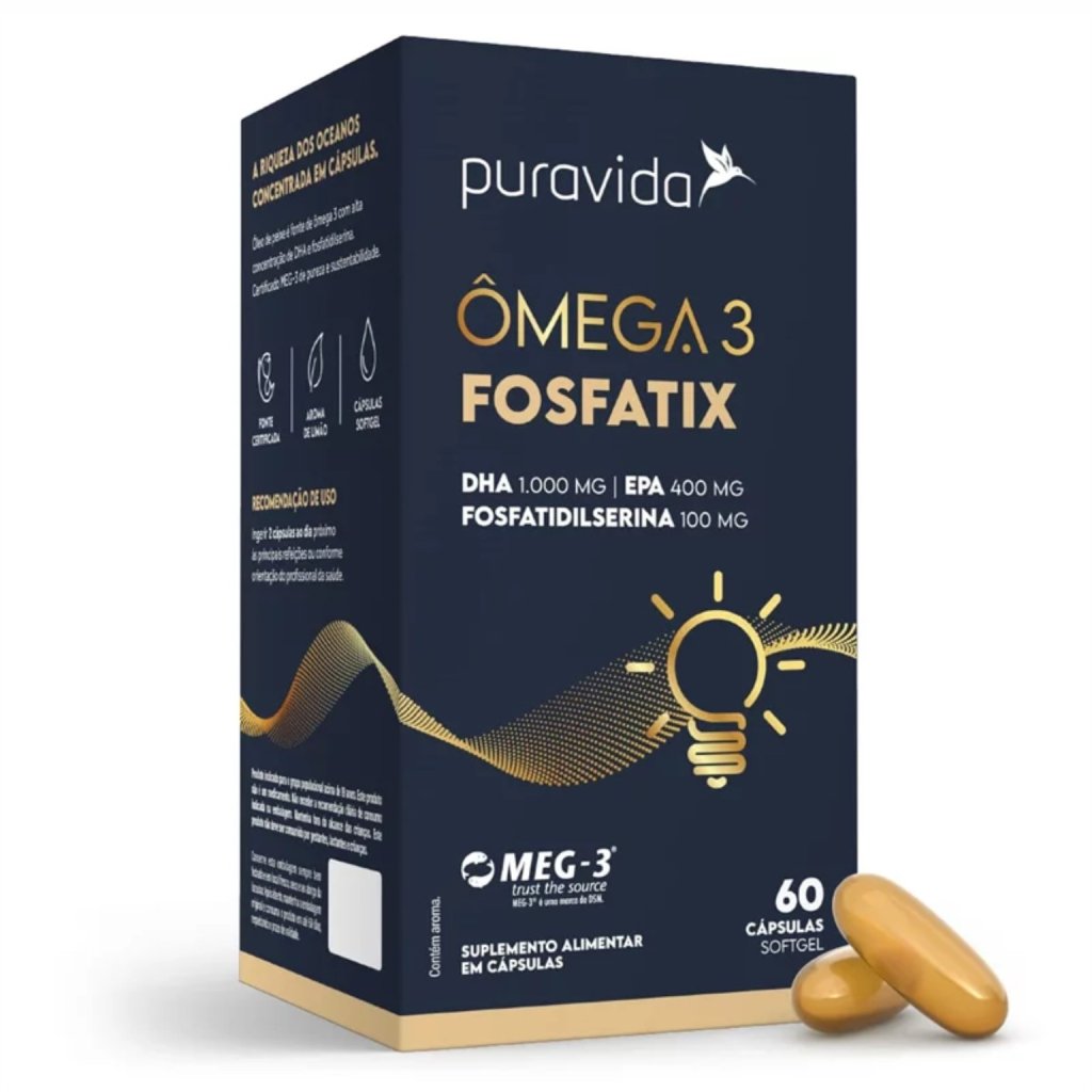 Ômega 3 Fosfatix - Puravida