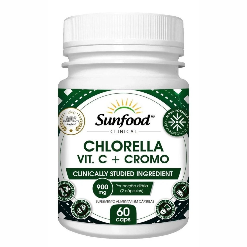 Chlorella Vit. C + Cromo - Sunfood