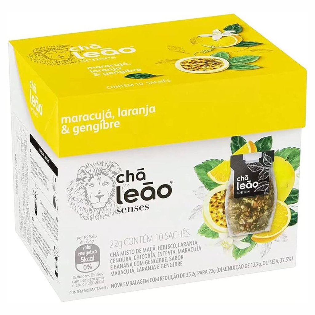 Chá de Maracujá, Laranja e Gengibre - Leão Senses