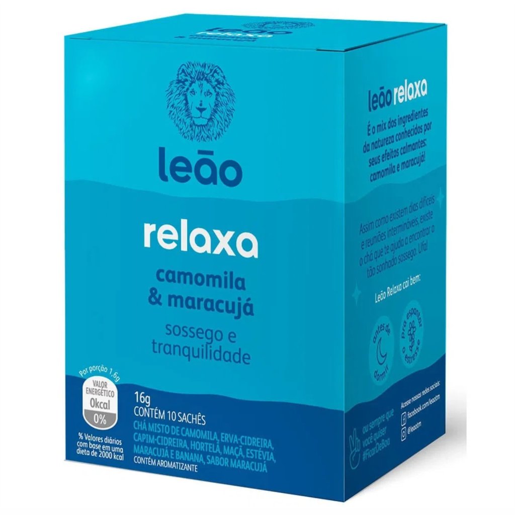 Chá Relaxa Camomila e Maracujá - Leão
