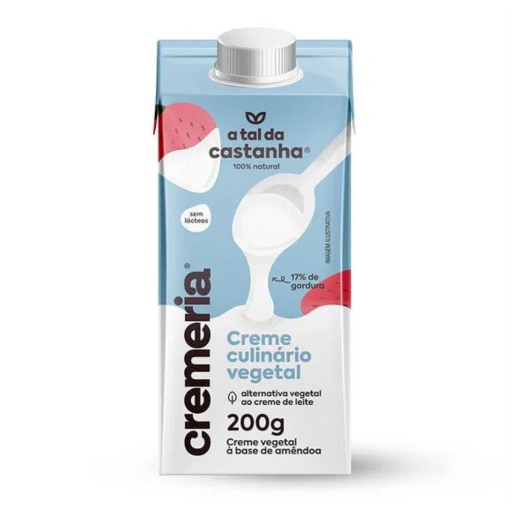 Creme de Leite Vegetal Cremeria - A Tal da Castanha