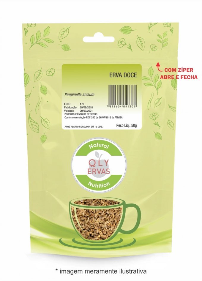 Chá de erva doce QlyErvas 