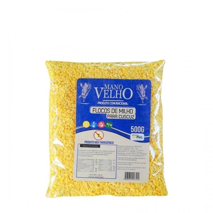 Flocos de Milho Não Transgênico - Mano Velho