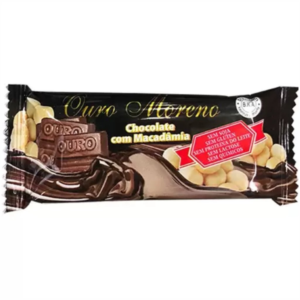 Chocolate com Macadâmia - Ouro Moreno