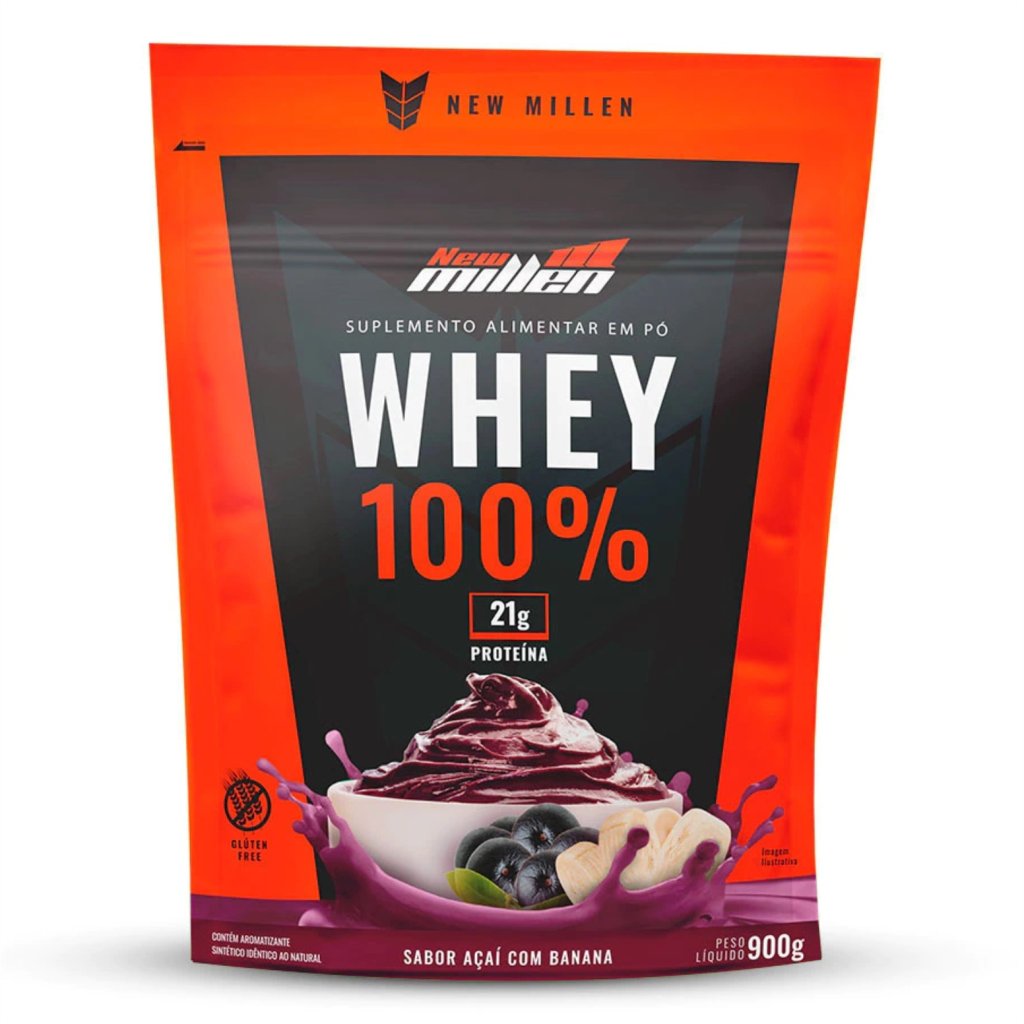 Whey 100% Refil - New Millen 900g
