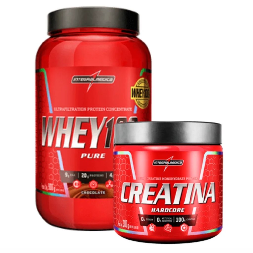 Creatina Monoidratada + Whey 100% - IntegralMedica