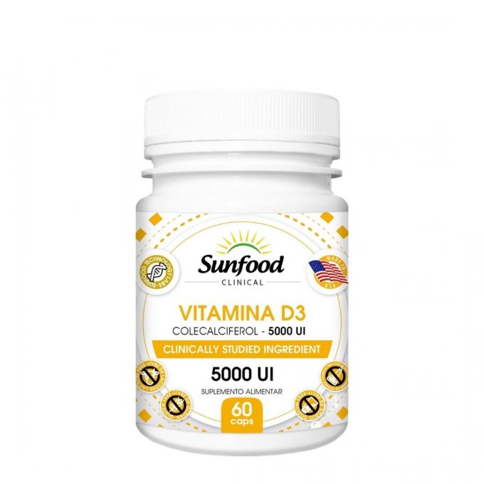 Vitamina D 5000 UI Sunfood