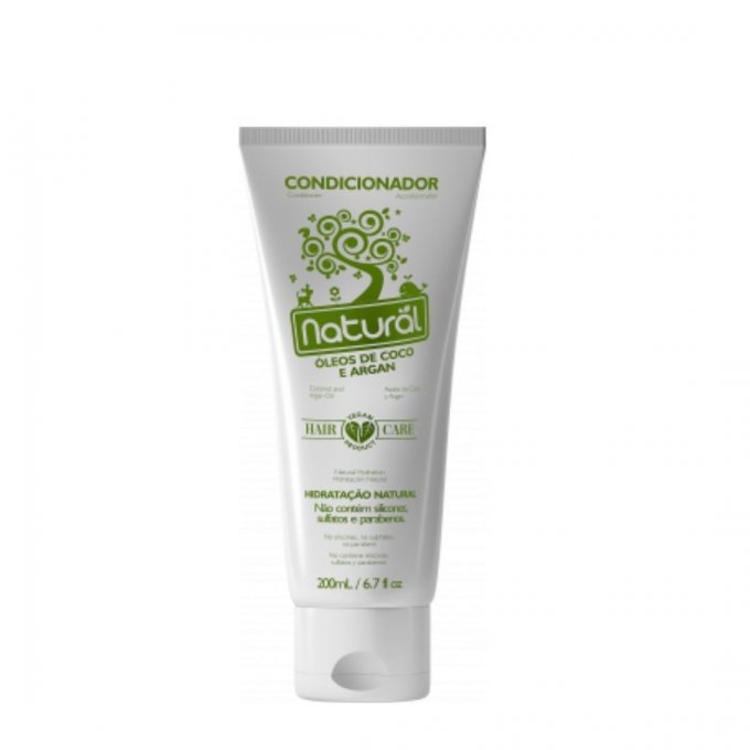 Condicionador Natural Com Óleo De Coco E Argan Orgânico Natural
