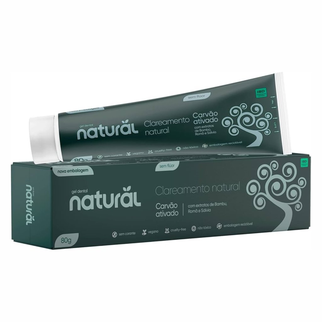 Gel Dental Natural com Carvão Ativado - Suavetex