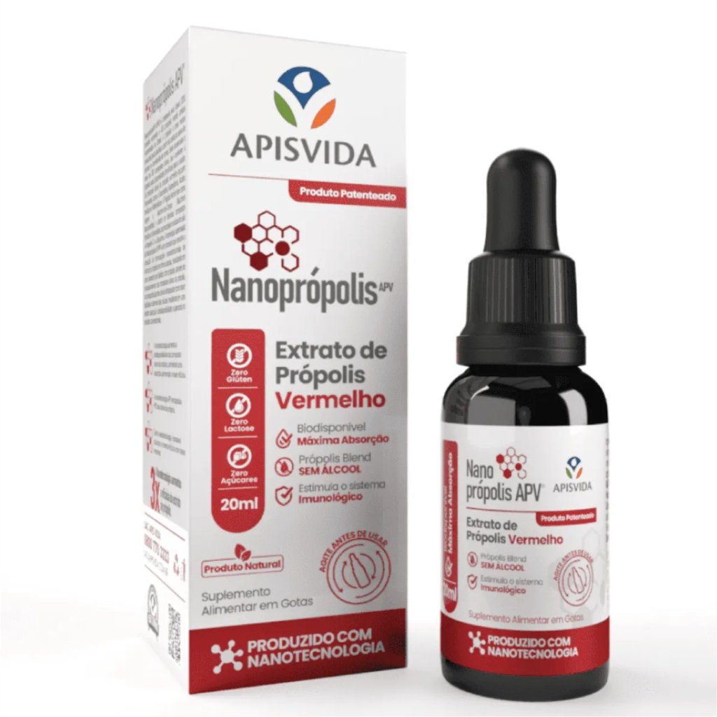 Nanoprópolis Extrato de Própolis Vermelho - Apisvida