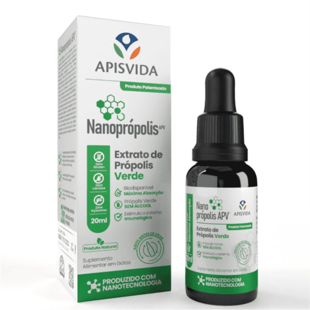 Nanoprópolis Extrato de Própolis Verde - Apisvida