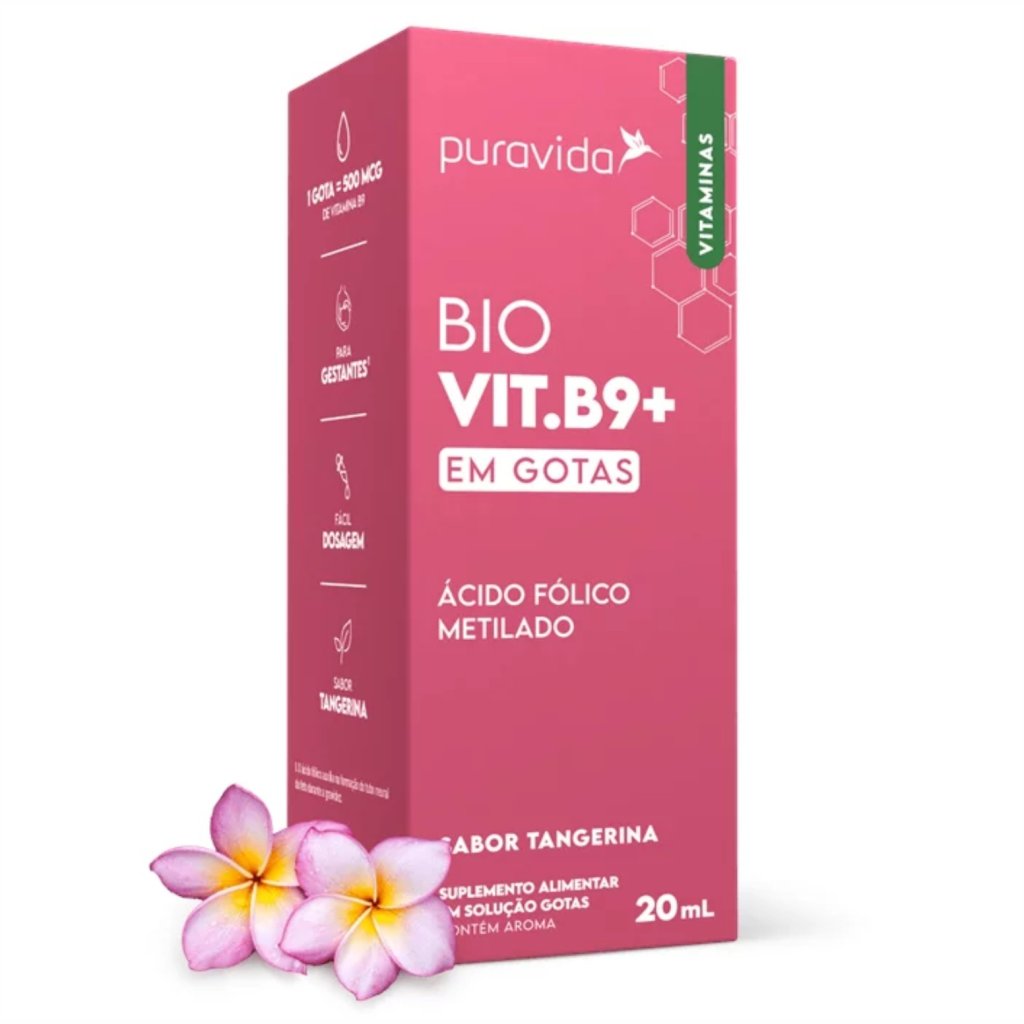 Bio Vit. B9+ Ácido Fólico Metilado - Puravida