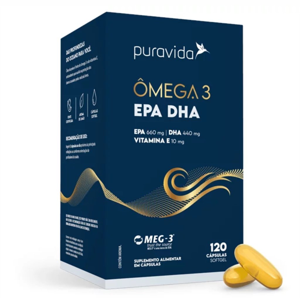 Ômega 3 EPA DHA - Puravida