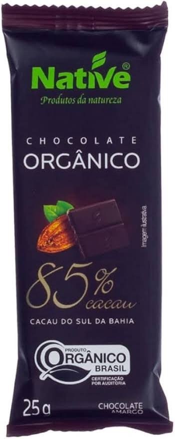 Chocolate Orgânico 80% Cacau - Native 