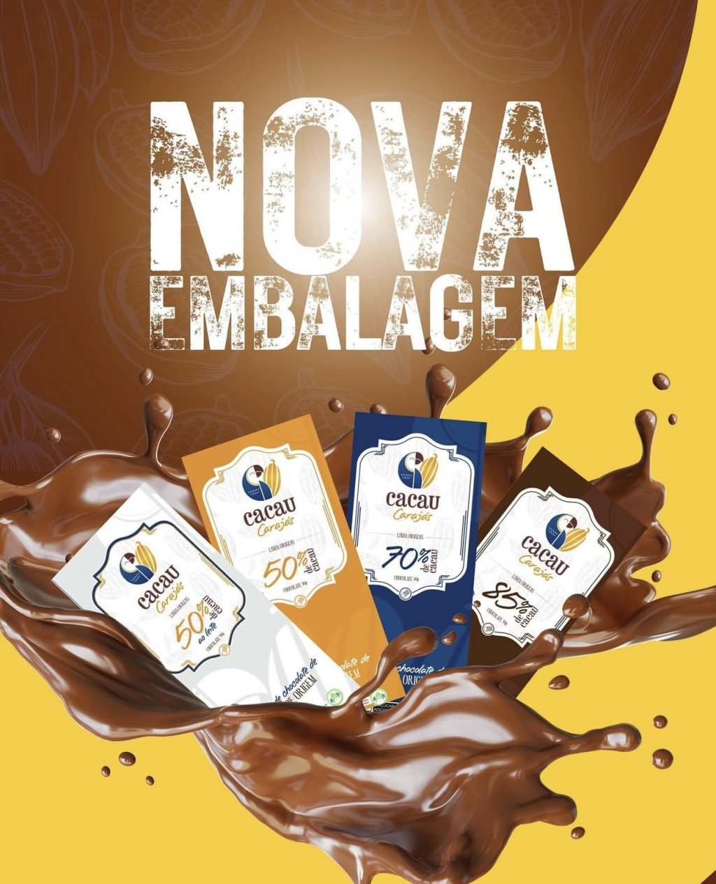 Chocolate 85% Cacau - Cacau Carajás 