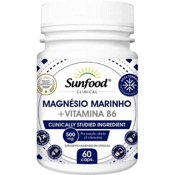 Magnésio Marinho + Vitamina B6 - Sunfood