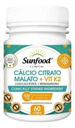 Cálcio Citrato Malato + Vit. K2 - Sunfood