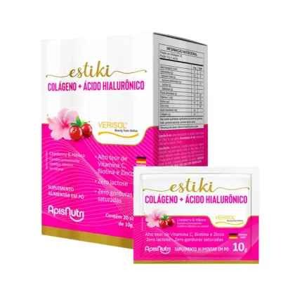 Colágeno + Ácido Hialurônico Sachês ApisNutri
