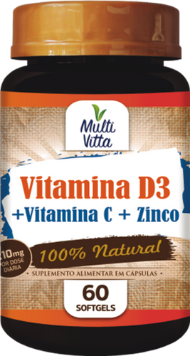 Vitamina D3 + Vitamina C + Zinco MultiVitta