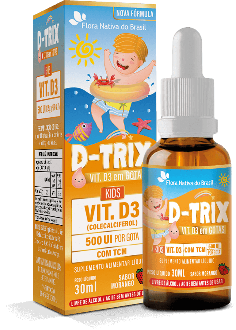 D-Trix Kids Vitamina D3 em Gotas Flora Nativa do Brasil