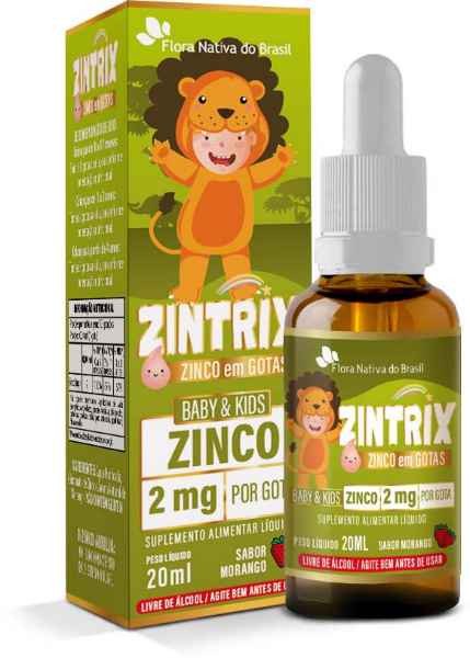Zintrix Baby & Kids Zinco em Gotas Flora Nativa do Brasil