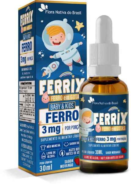 Ferrix Ferro em Gotas Flora Nativa do Brasil