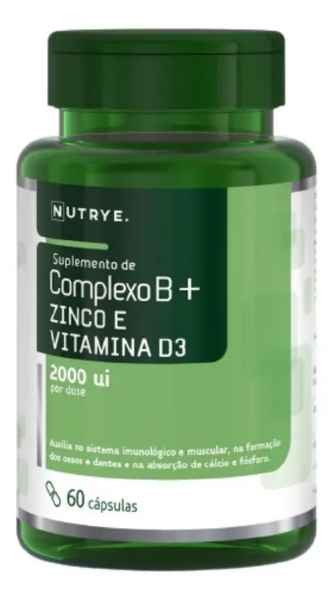 Complexo B + Vitamina D3 + Zinco Nutrye