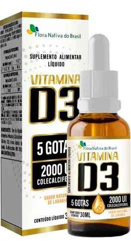 Vitamina D3 Líquida Flora Nativa do Brasil