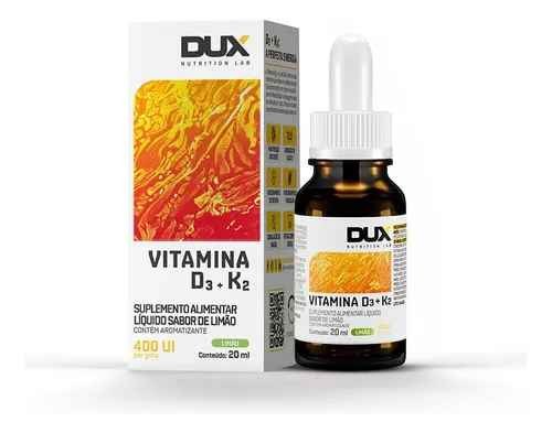 Vitamina D3 + K2 em Gotas Dux