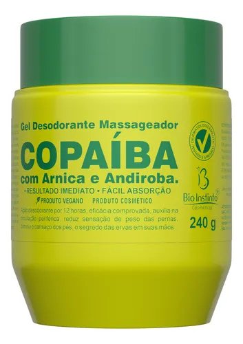Gel desodorante massageador copaiba - Bio instinto