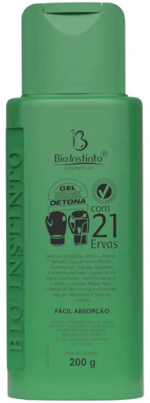 Gel Desedorante massageador 21 ervas  - Bio instinto