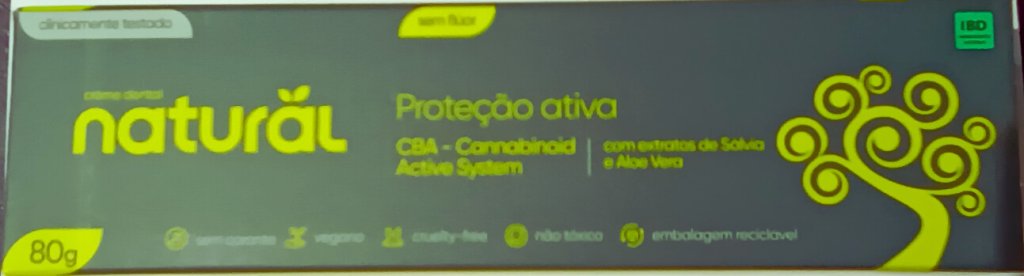 Creme dental Sálvia e Aloe vera - Natural