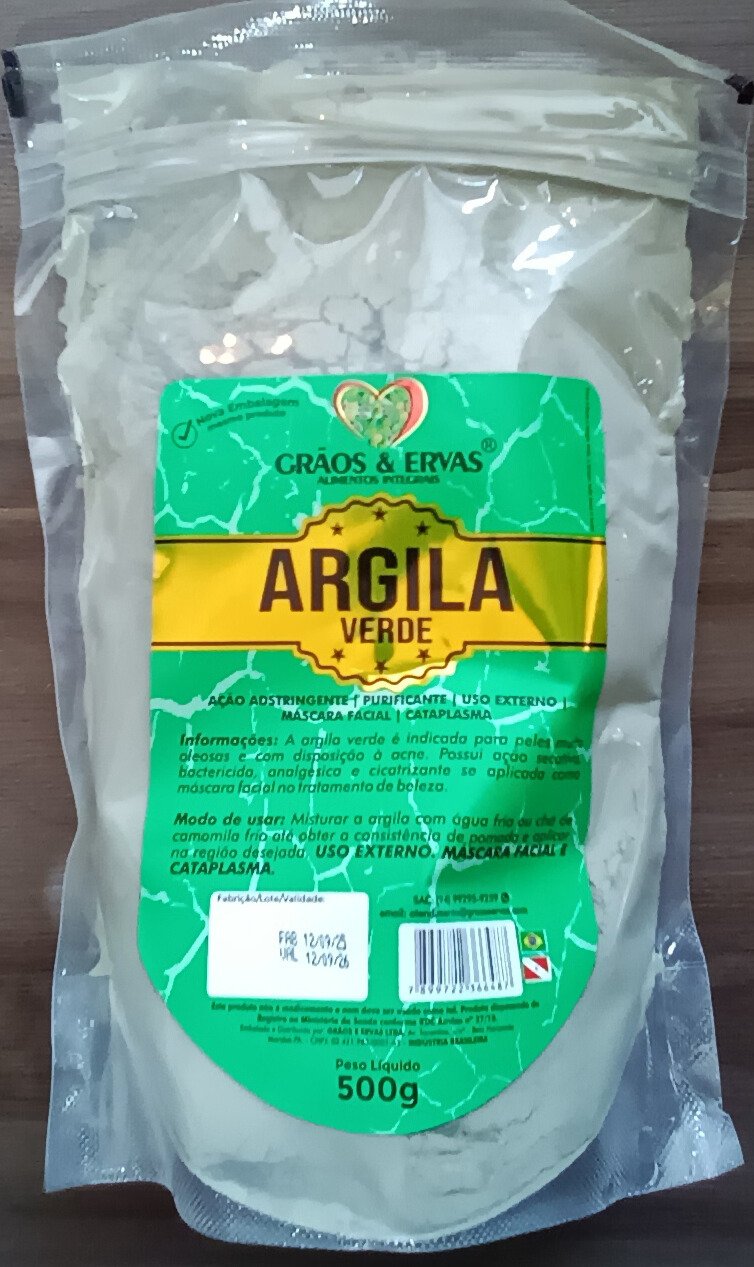 Argila Verde - Grãos&Ervas