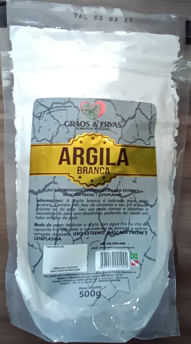 Argila Branca - Grãos&Ervas