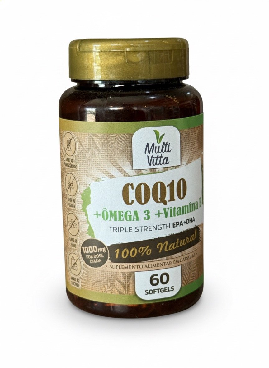 Coq10 + Ômega 3 + Vitamina E - Multi Vitta