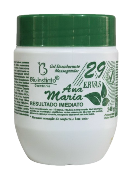 Gel desodorante massageador 29 ervas - Bio instinto