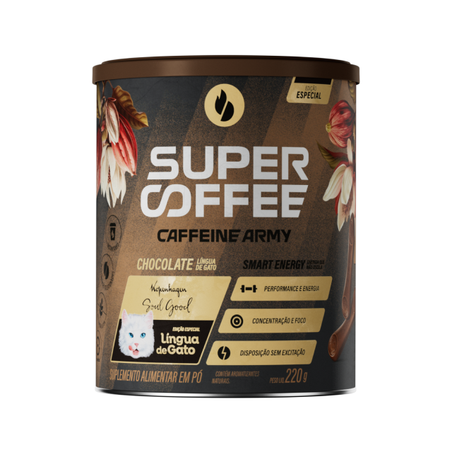 Supercoffee sabor Chocolate Língua de Gato