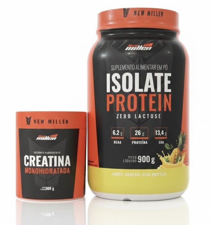 Combo Proteína Isolada (Isolate Protein) + Creatina Monohidratada - New Millen